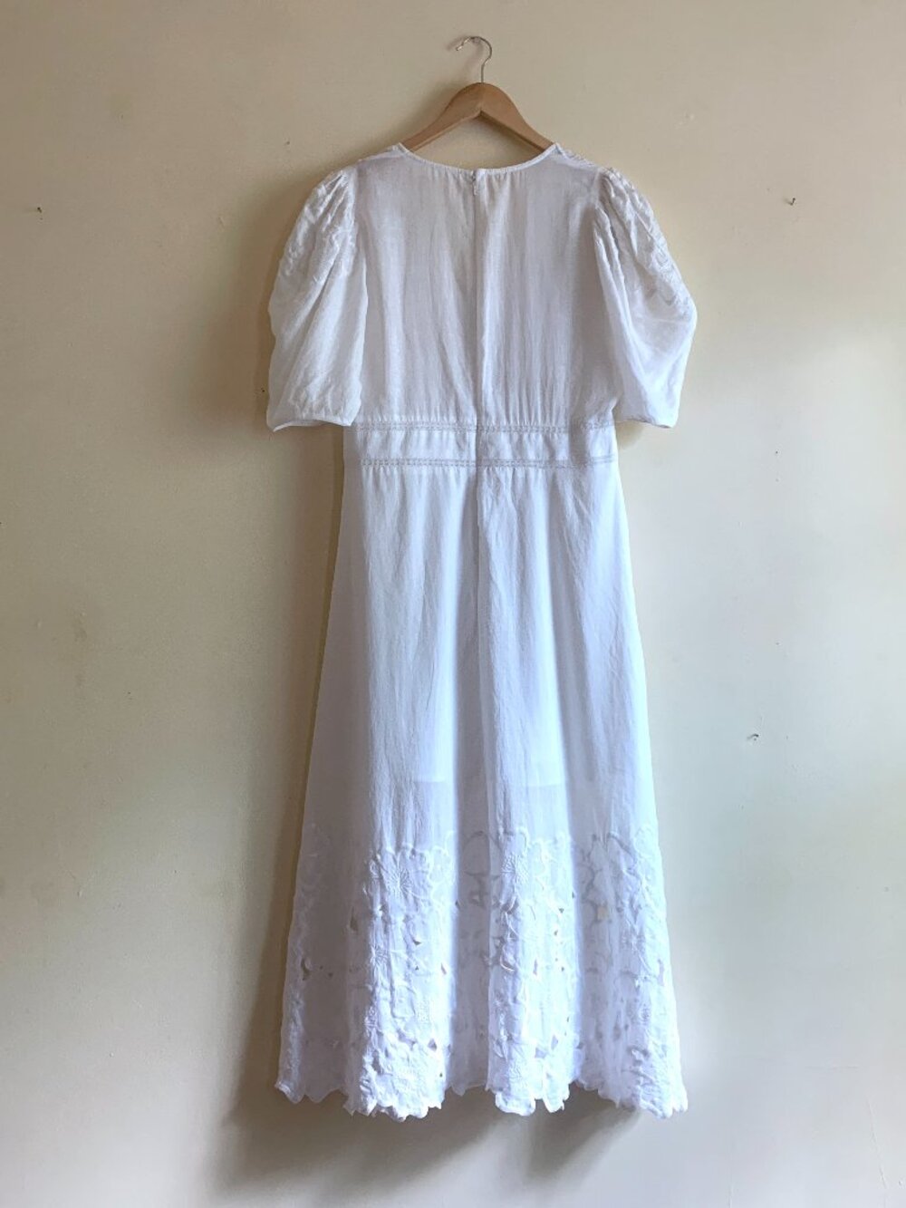 VERONICA BEARD Hope White Floral Embroidered Dress Sz 10 RUNS SMALL - Picture 5 of 14